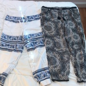 2 pairs of dressy joggers